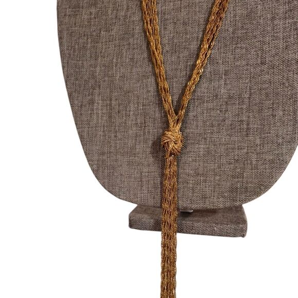 Gold-tone Multi-strand Statement Necklace - Picture 7 of 12